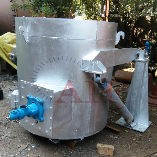 Aluminum Melting Hydraulic Tilting Crucible Furnace Exporter